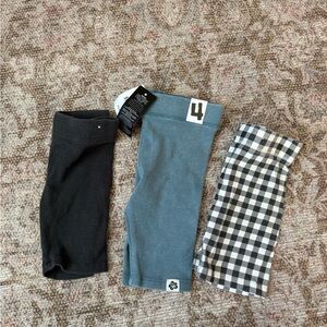 Cotton On Kids' Black, Blue, and Checkered Shorts Set